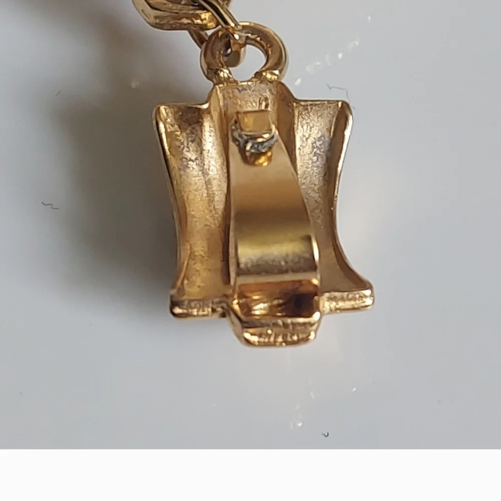 Vintage Cameo Necklace 2" – Gold Frame, Westerncore Cottagecore Chic - Picture 4 of 6